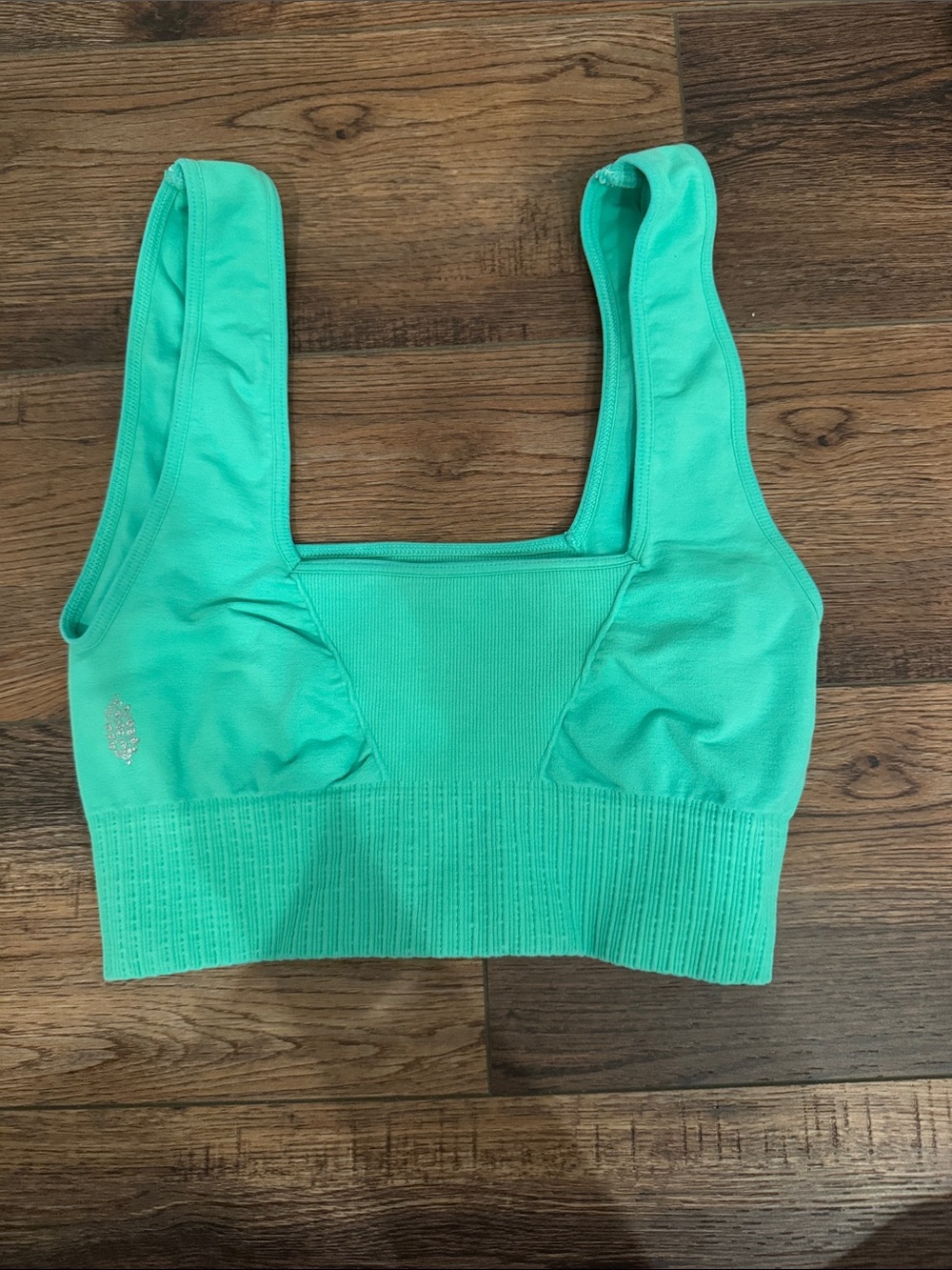 Free People Mint Green Seamless Crop Bra